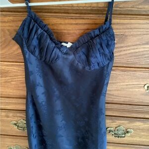 Navy slip dress